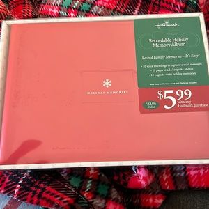 Hallmark recordable, holiday, memory album
